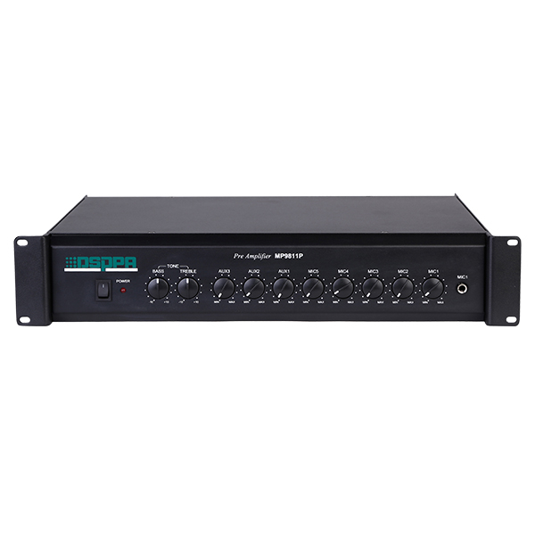 MP9811P 5 MIC 3 AUX Input Pre Amplifier